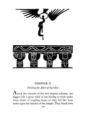 Page 114 of 'Digging in Yucatan' written by Ann Axtell Morris.  Decorations by Jean Charlot.