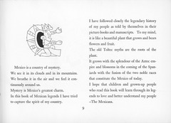 Page 9 of 'The Sun, the Moon and a Rabbit' written by Amelia Martinez del Rio.  Illustrations by Jean Charlot.