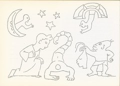 'The scorpion and his family' by Jean Charlot in 'The Sun, the Moon and a Rabbit' written by Amelia Martinez del Rio.