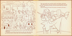 Pages 16–17 of 'Tito's Hats' written by Melchor G. Ferrer.  Decorations by Jean Charlot.
