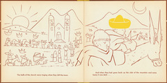 Pages 22–23 of 'Tito's Hats' written by Melchor G. Ferrer.  Decorations by Jean Charlot.