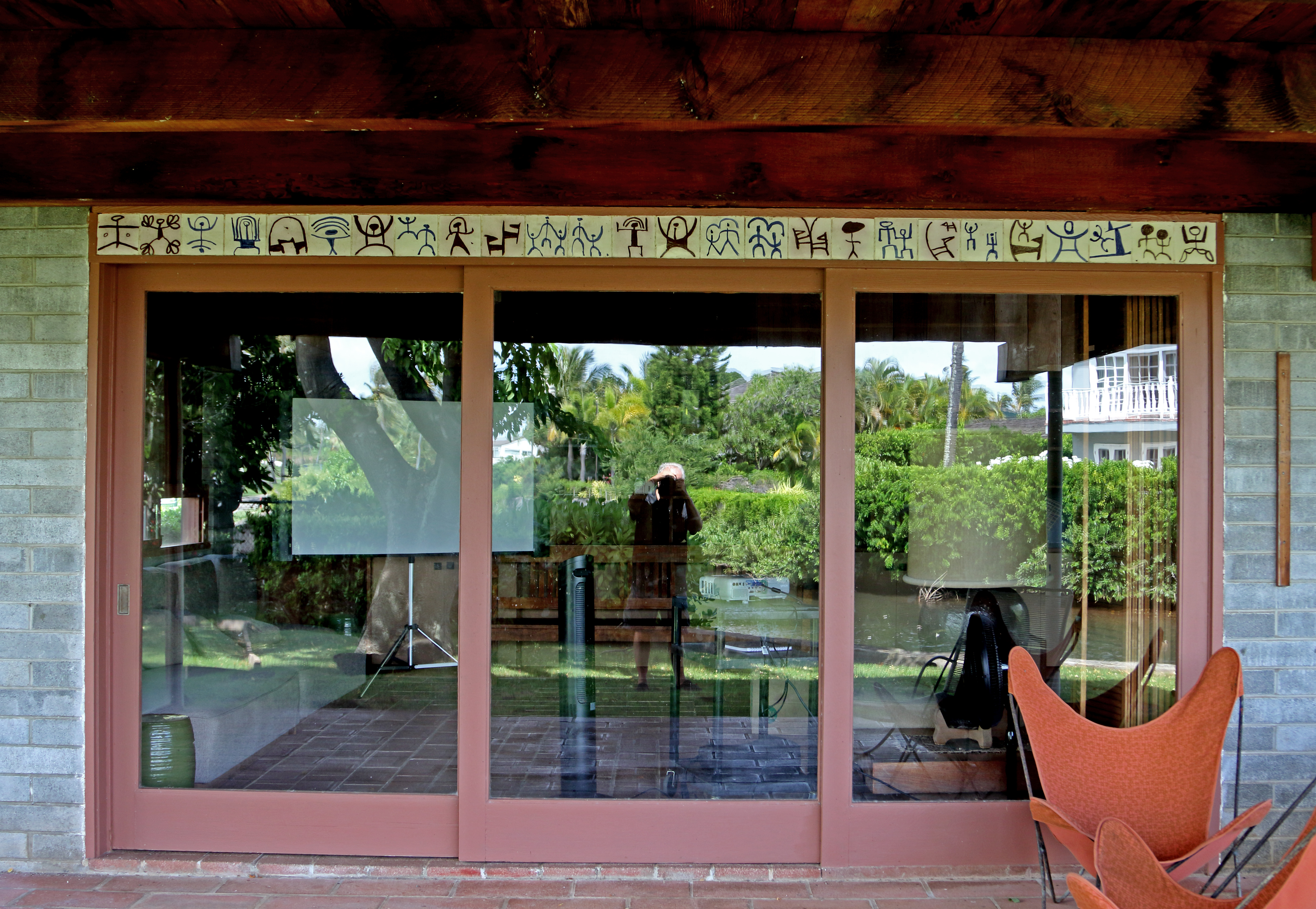 First lanai.  The Jean and Zohmah Charlot House.