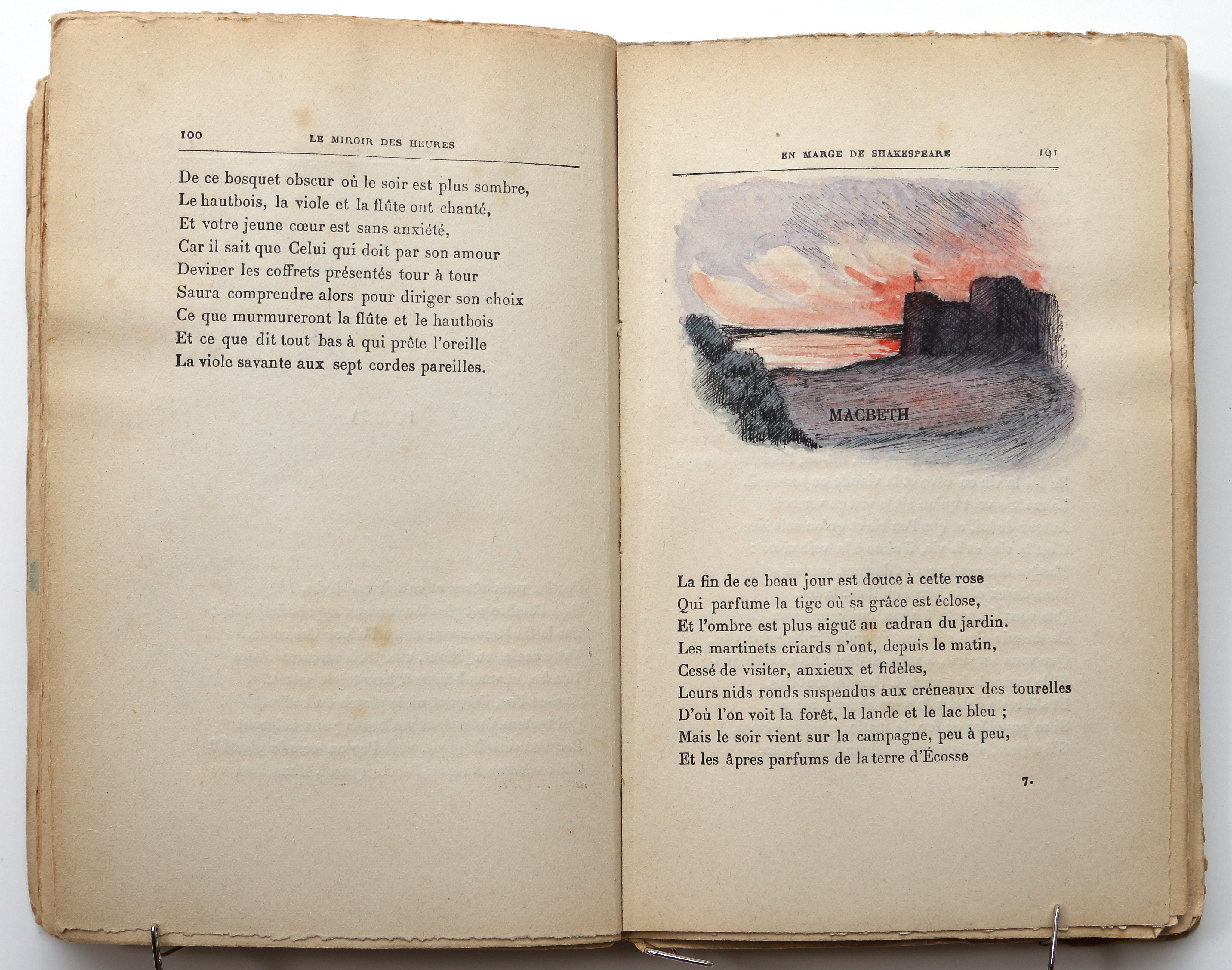 Pages 100–101.  Le Miroir des Heures, illustrations.  Jean Charlot.