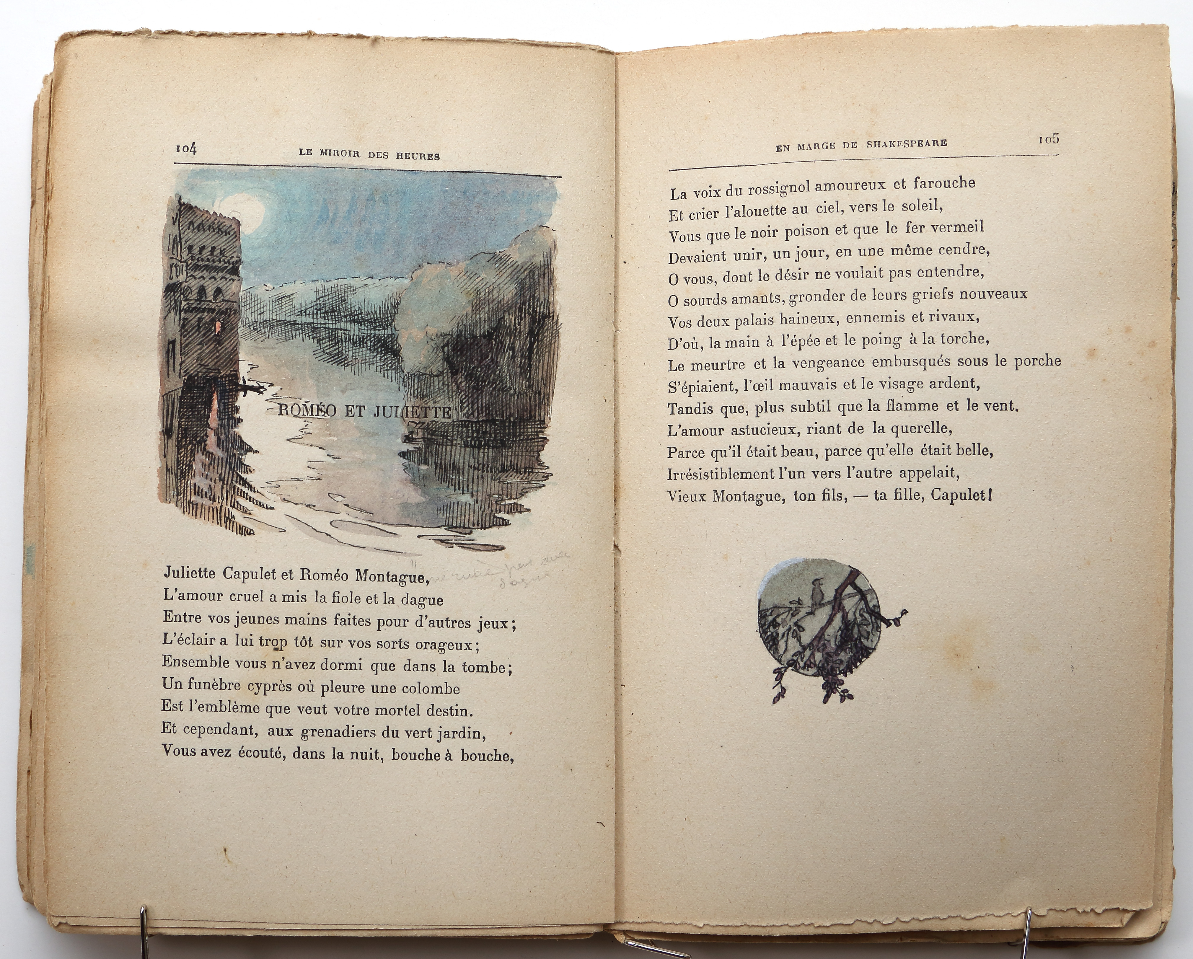 Pages 104–105.  Le Miroir des Heures, illustrations.  Jean Charlot.