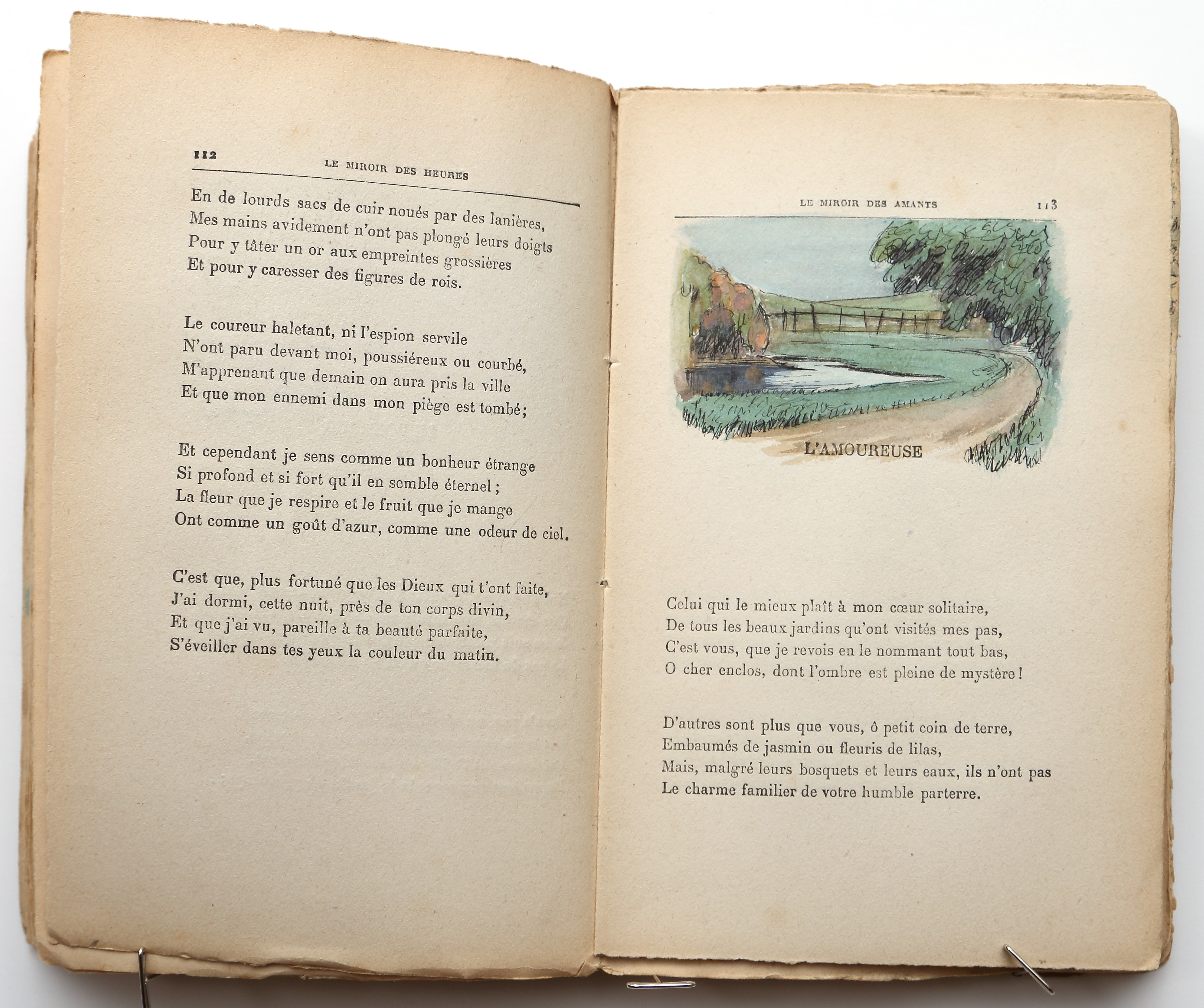 Pages 112–113.  Le Miroir des Heures, illustrations.  Jean Charlot.