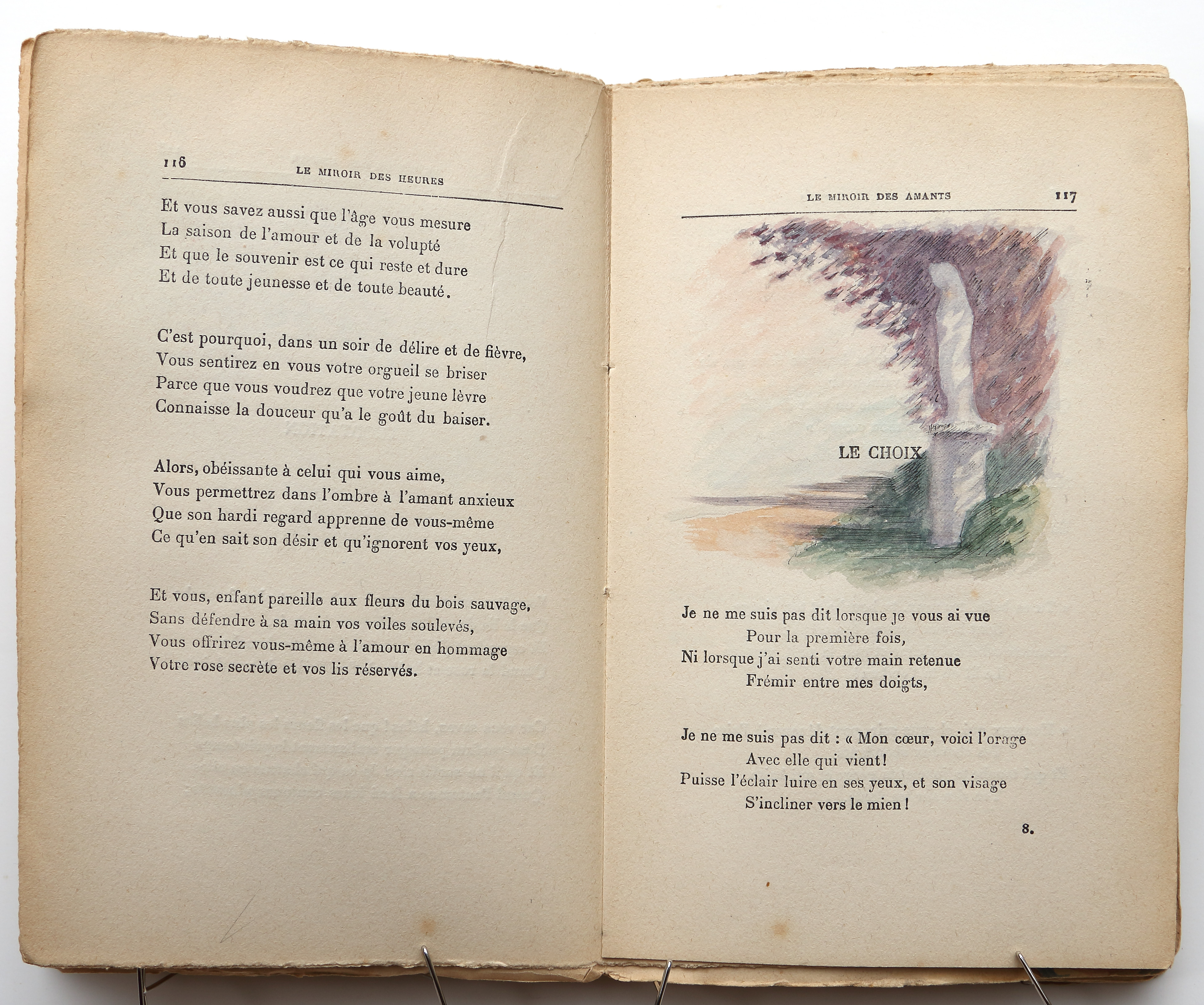 Pages 116–117.  Le Miroir des Heures, illustrations.  Jean Charlot.