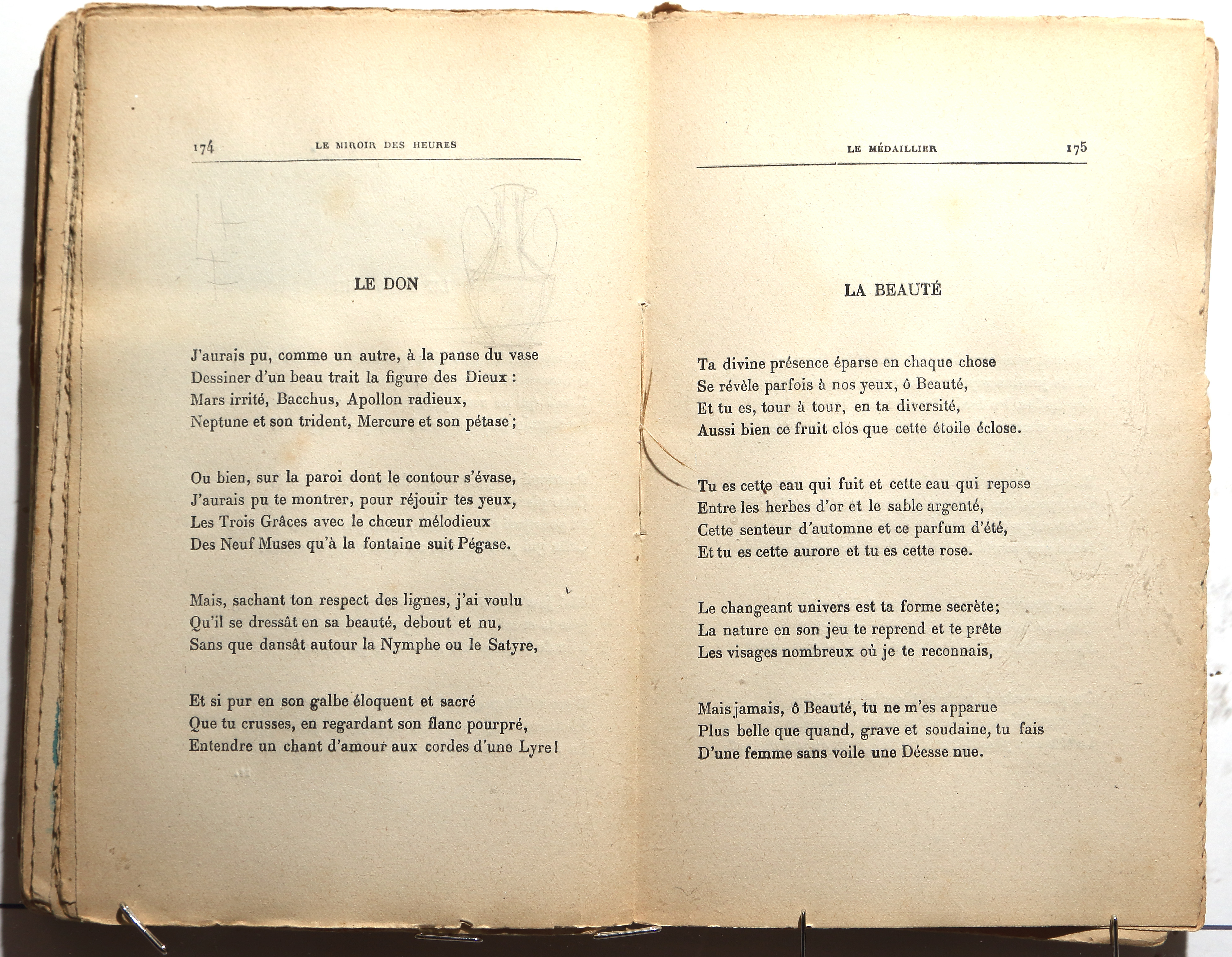 Pages 174–175.  Le Miroir des Heures, illustrations.  Jean Charlot.