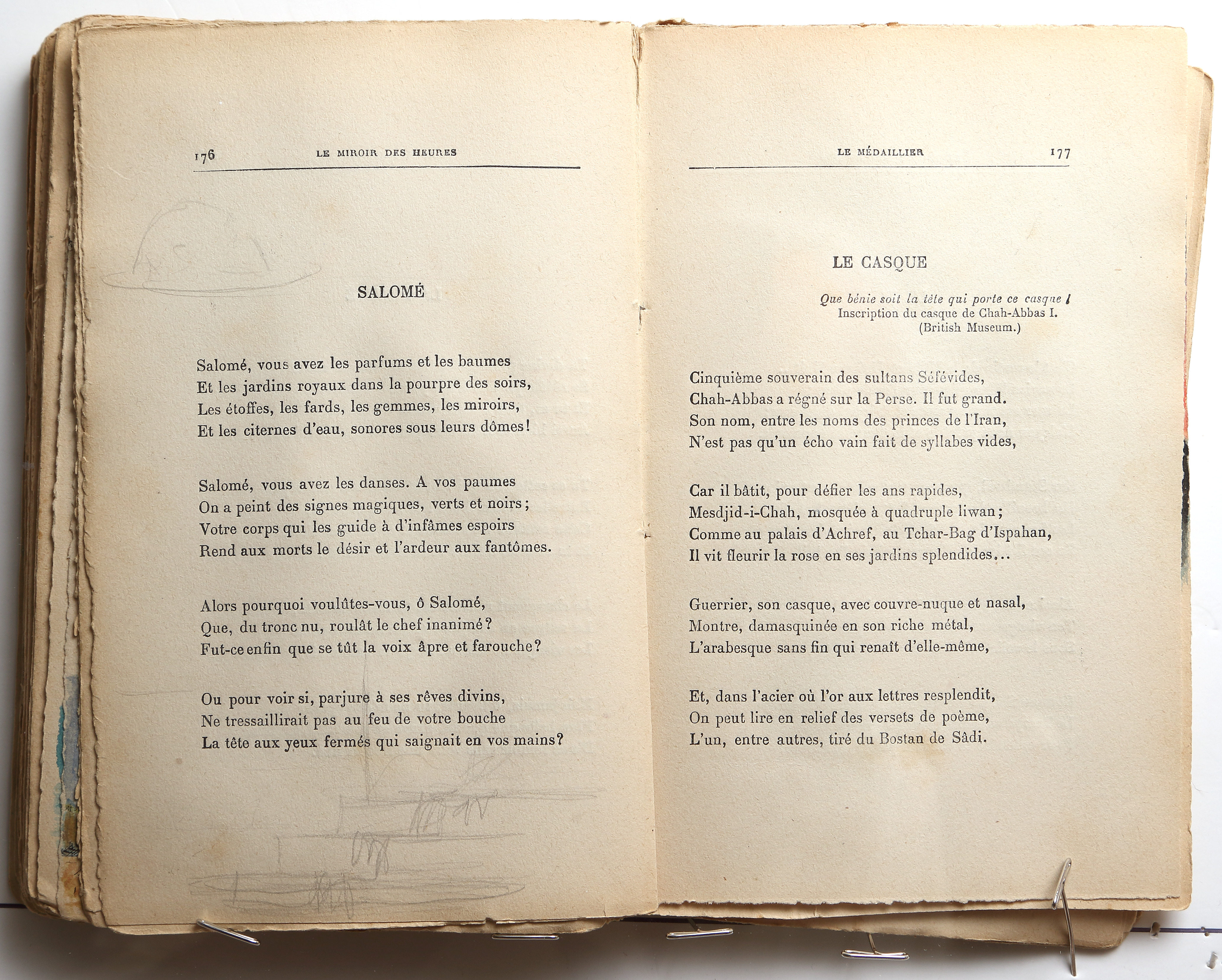 Pages 176–177.  Le Miroir des Heures, illustrations.  Jean Charlot.