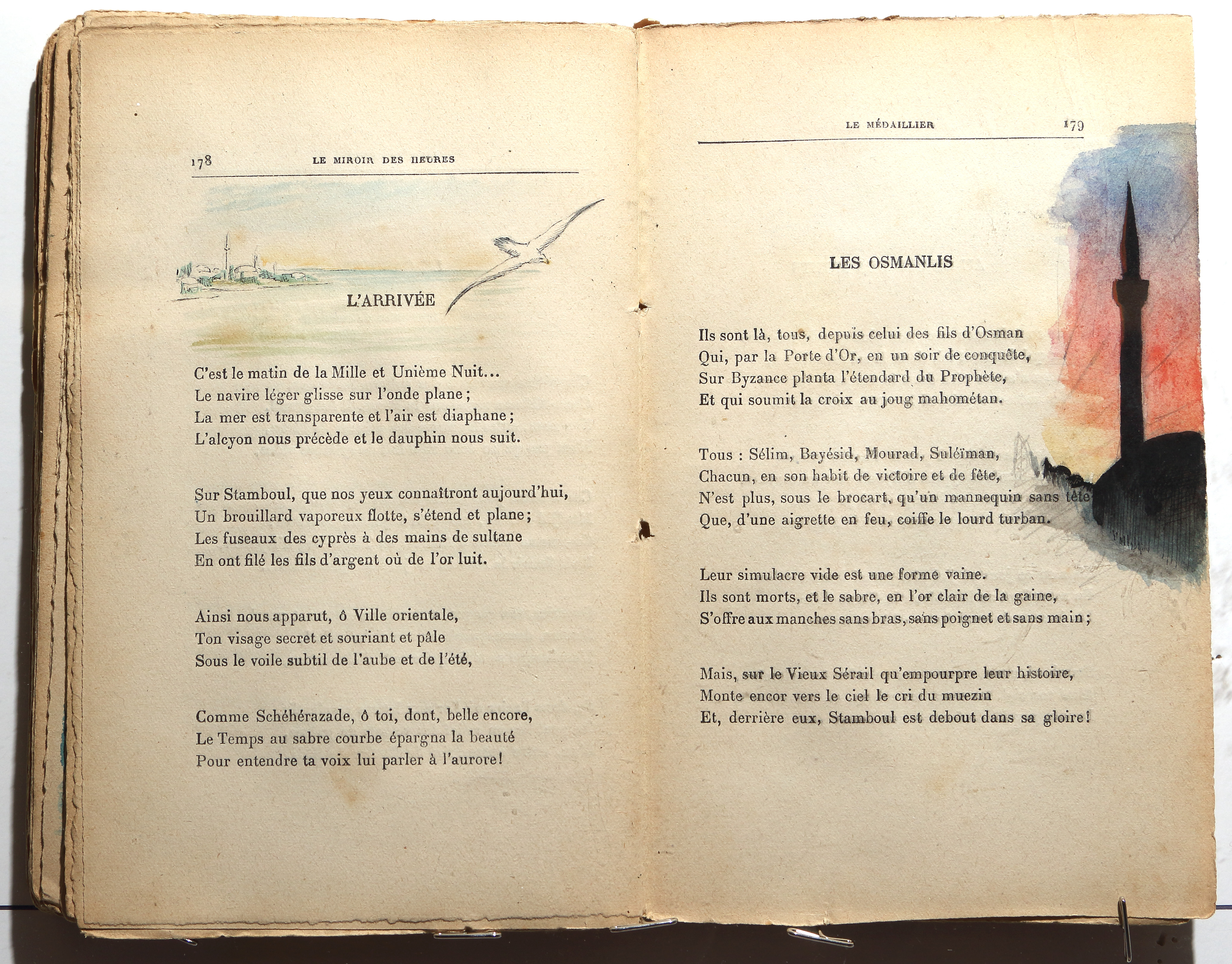 Pages 178–179.  Le Miroir des Heures, illustrations.  Jean Charlot.