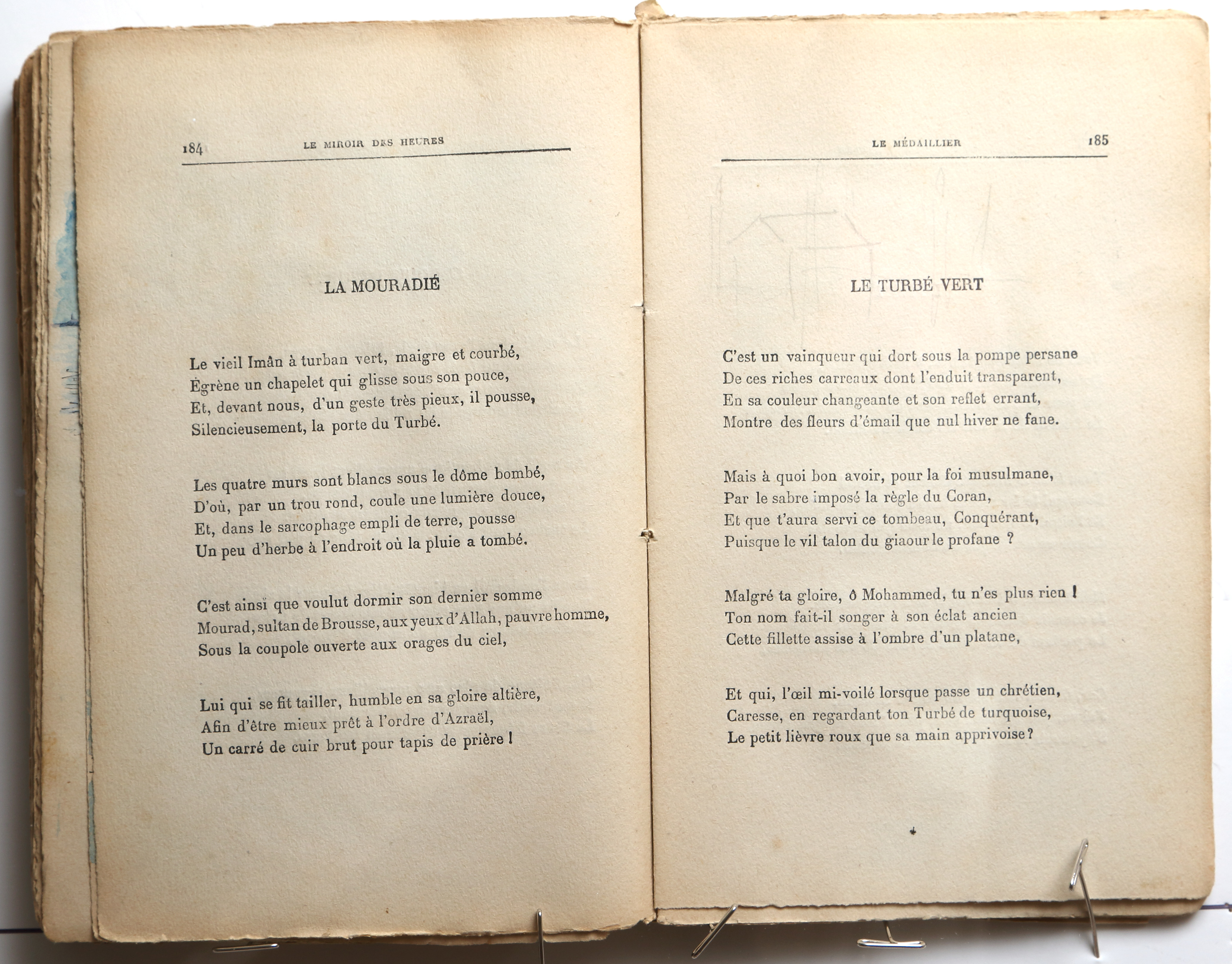 Pages 184–185.  Le Miroir des Heures, illustrations.  Jean Charlot.