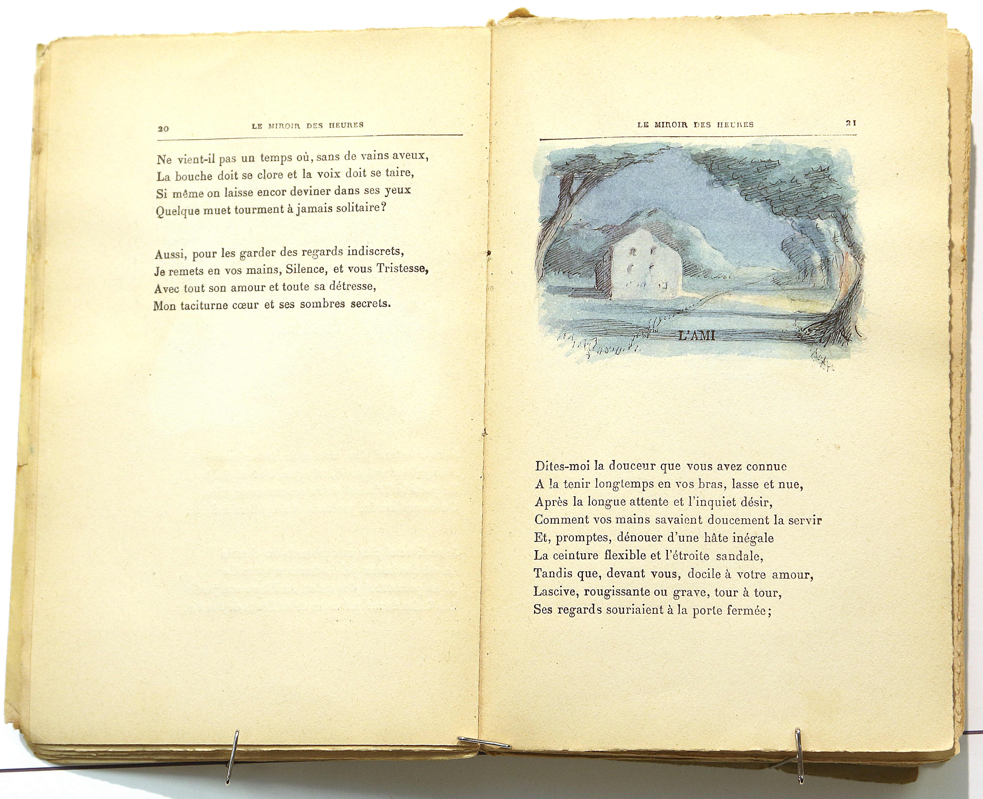 Pages 20–21.  Le Miroir des Heures, illustrations.  Jean Charlot.