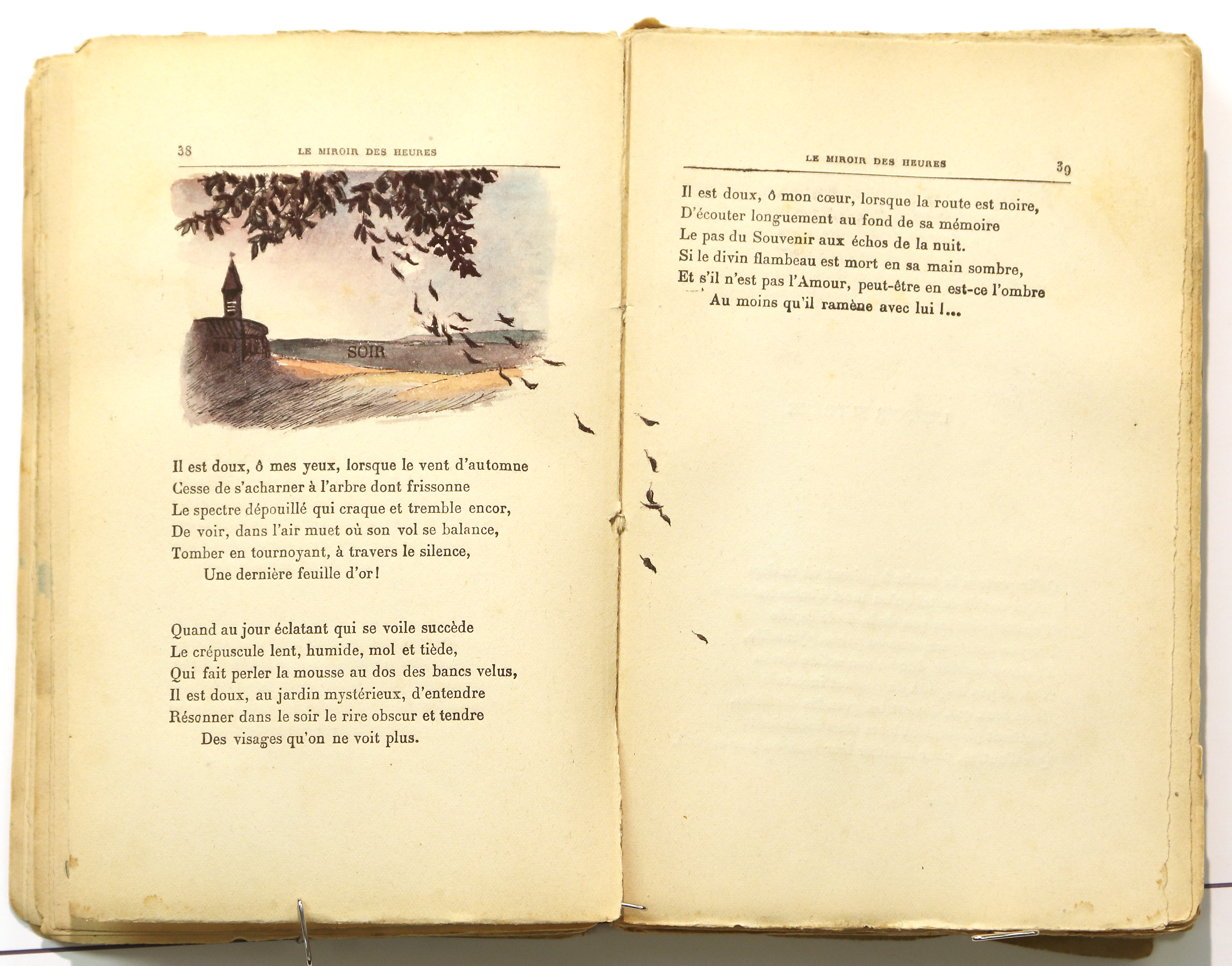 Pages 38–39.  Le Miroir des Heures, illustrations.  Jean Charlot.