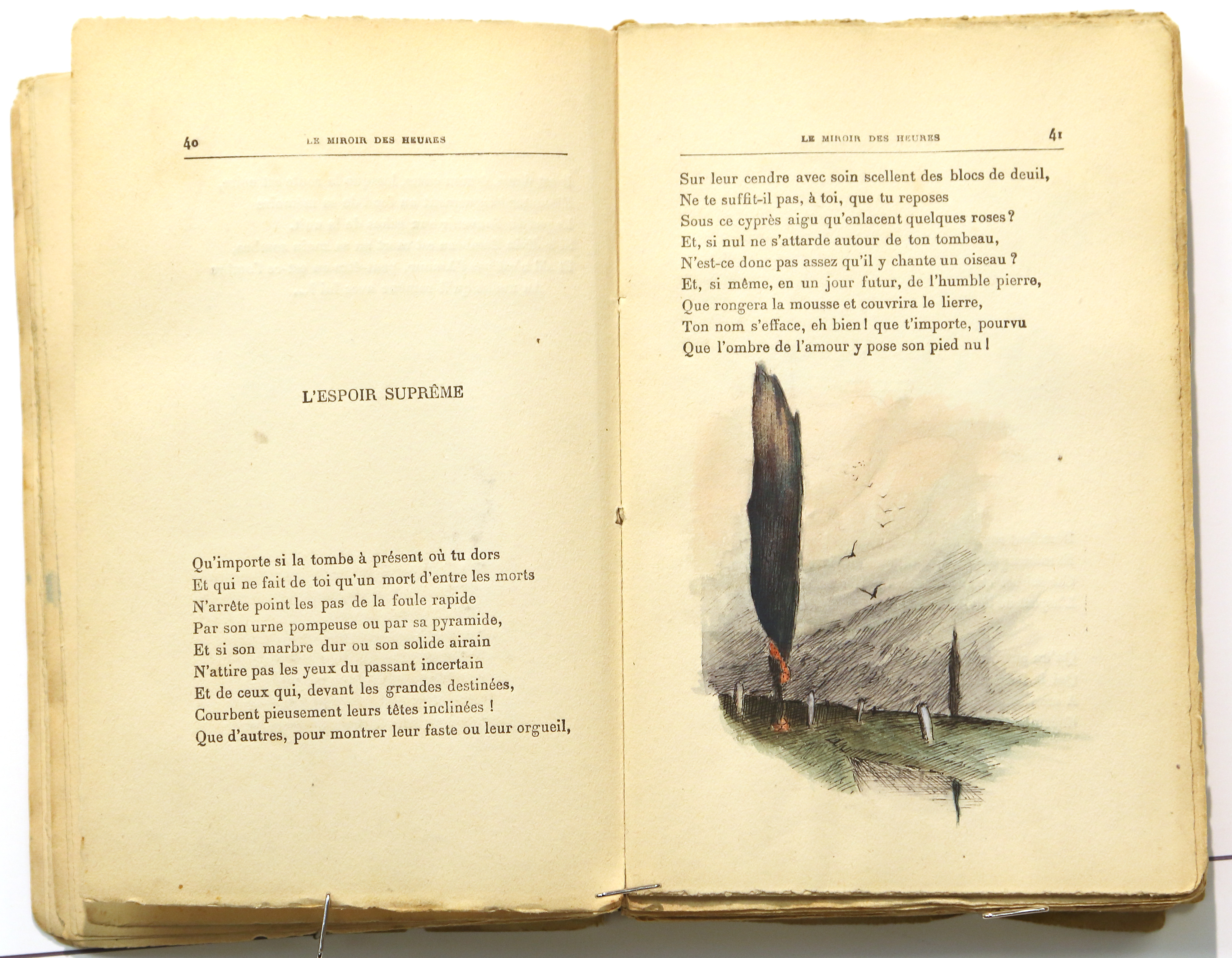 Pages 40–41.  Le Miroir des Heures, illustrations.  Jean Charlot.