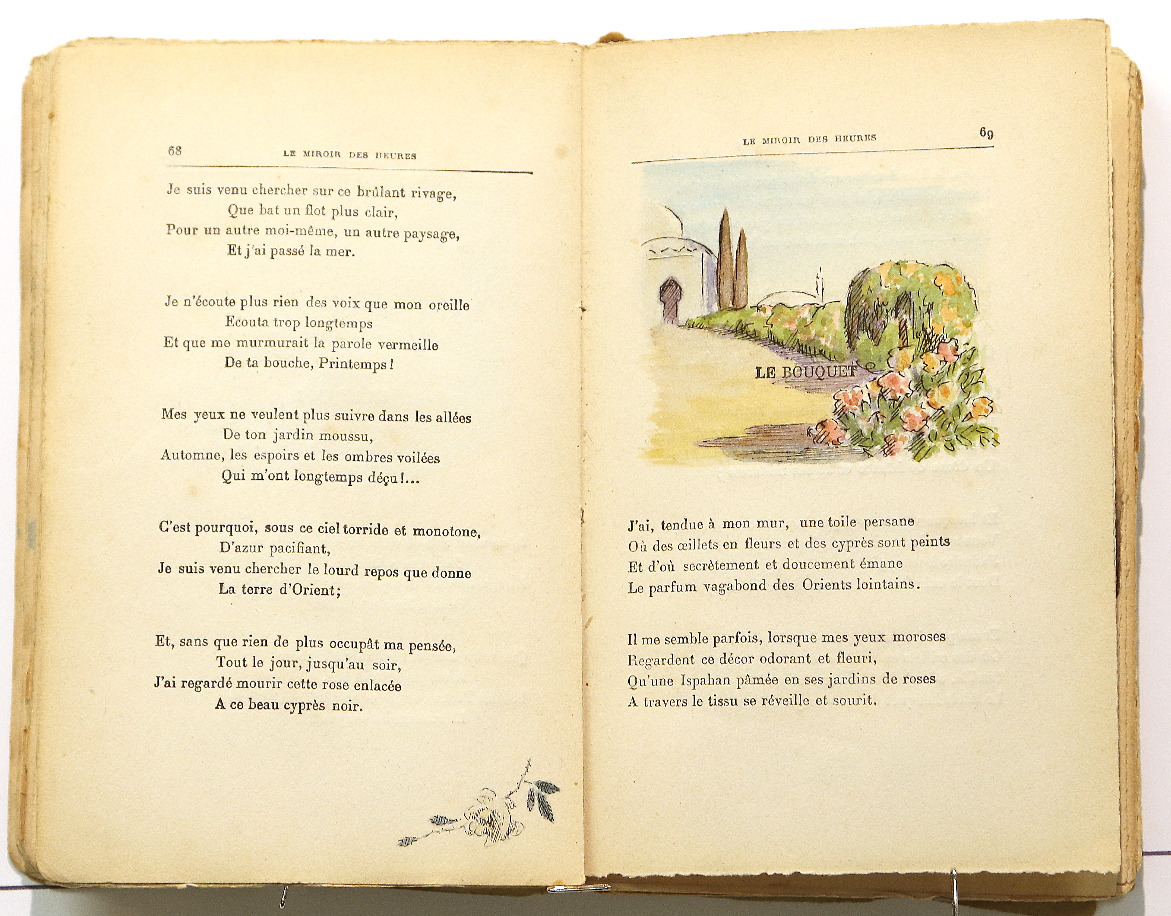 Pages 68–69.  Le Miroir des Heures, illustrations.  Jean Charlot.