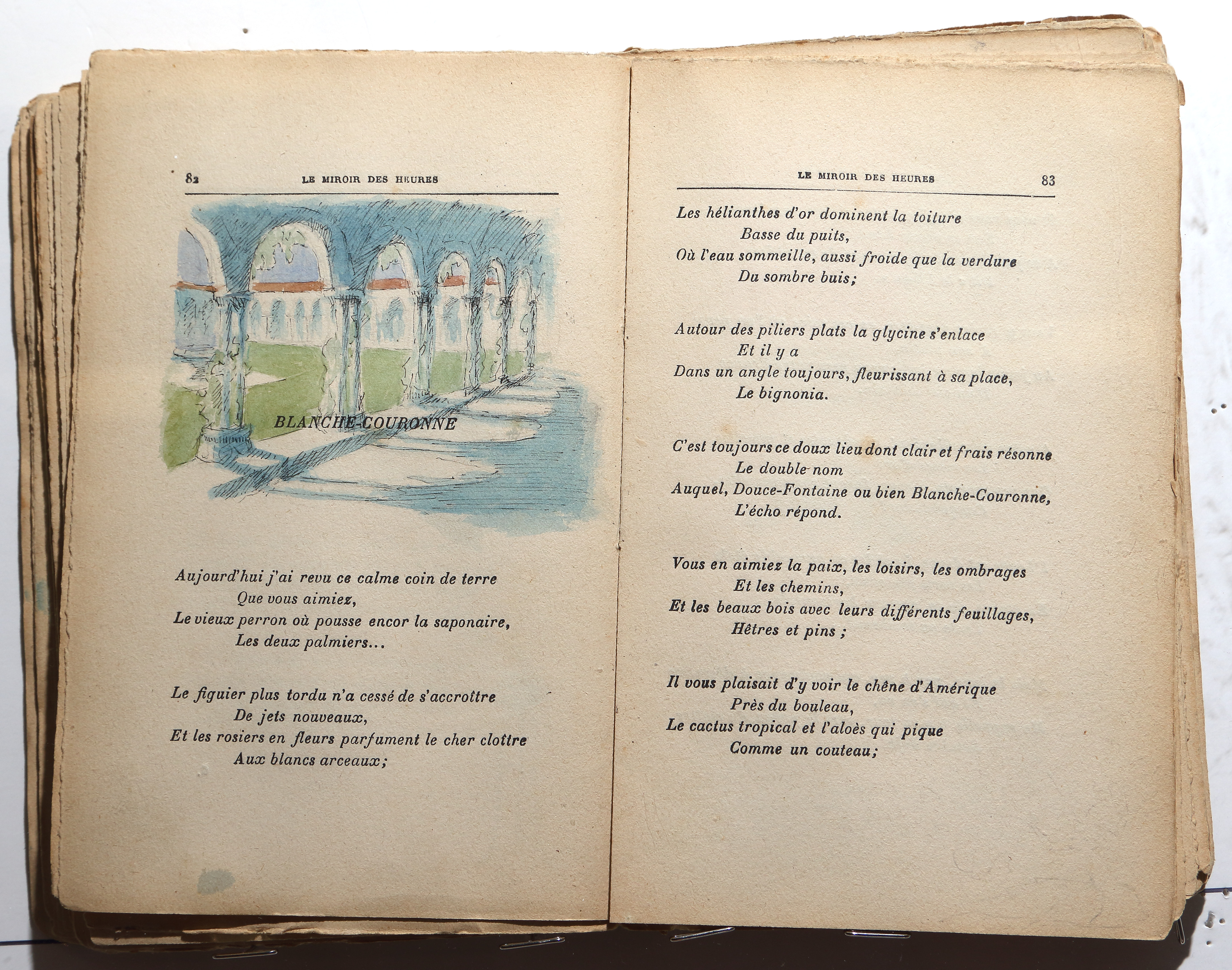 Pages 82–83.  Le Miroir des Heures, illustrations.  Jean Charlot.