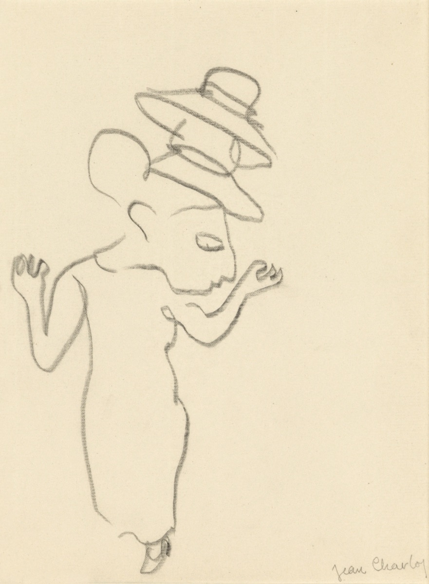 Paper and pencil.  Drawing.  Jean Charlot.